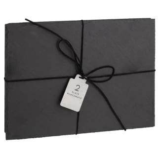B&M Slate Place Mats 2pk 3 B&M Slate Place Mats 2pk