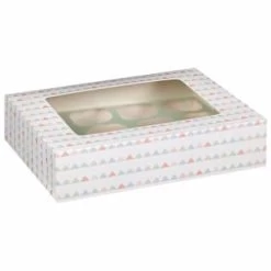 Betty Winters Large Cupcake Boxes 2pk -Kitchen Supplies Store 320784 4pk cupcake boxes holds 12 pastel triangles 2