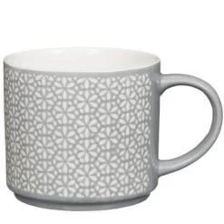 B&M Jumbo Embossed Stacking Mugs 4pk -Kitchen Supplies Store 329369 Jumbo Embossed Stacking Mugs Set of 4 3