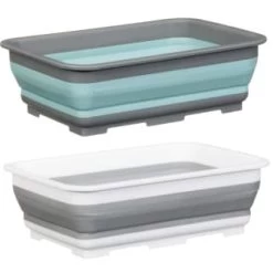 Addis Collapsible Washing Up Bowl - Aqua & Grey -Kitchen Supplies Store 332198 addis collapsible washing up bowl grey and aqua 4