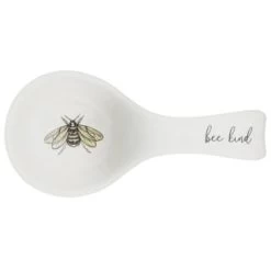 B&M Ceramic Spoon Rest -Kitchen Supplies Store 337110 ceramic spoon rest bee kind