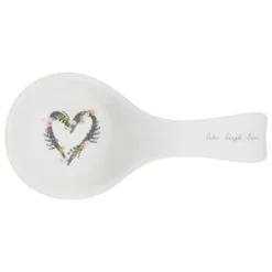 B&M Ceramic Spoon Rest -Kitchen Supplies Store 337110 ceramic spoon rest live laugh love