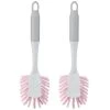 B&M Dish Brushes 2pk - Blush -Kitchen Supplies Store 345628 2 printed dish brushes blush group