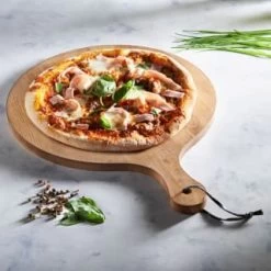 B&M Wooden Pizza Board -Kitchen Supplies Store 346842 wooden chop and serve board