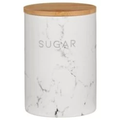 B&M Marble Effect Kitchen Canisters 3pc 13 B&M Marble Effect Kitchen Canisters 3pc -Kitchen Supplies Store 356820 storage canisters marble effect sugar