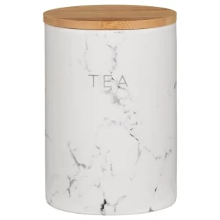 B&M Marble Effect Kitchen Canisters 3pc 6 B&M Marble Effect Kitchen Canisters 3pc - Image 4