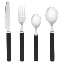 B&M Cutlery Set With Caddy 16pc - Black -Kitchen Supplies Store 357347 16pc cutlery set with caddy black