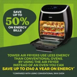 Tower 5-in-1 Air Fryer Oven 11L -Kitchen Supplies Store 357961 tower 5 in 1 air fryer oven 11l 15