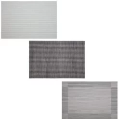 B&M Metallic Woven Placemats - Charcoal 4pk -Kitchen Supplies Store 363876 363869 380285 4pk silver metallic woven main