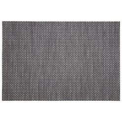 B&M Metallic Woven Placemats - Charcoal 4pk -Kitchen Supplies Store 363876 4pk woven charcoal placemats 4