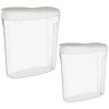 B&M Cereal Storage Container Set 2pk - White -Kitchen Supplies Store 368613 cereal storage set 2 pk white