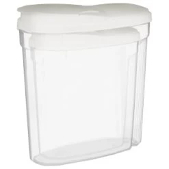 B&M Cereal Storage Container Set 2pk - White -Kitchen Supplies Store 368613 cereal storage set 2 pk white 2