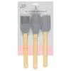 B&M Betty Winters Silicone Utensils 3pk - Grey -Kitchen Supplies Store 369972 3pk betty winters silicone utensils basting brush spoon and spatula grey