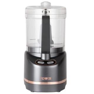 Tower Compact Food Processor 400ml - Grey & Rose Gold 5 Tower Compact Food Processor 400ml - Grey & Rose Gold - Image 3