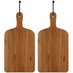 B&M Mini Acacia Wood Serve Boards 2pk -Kitchen Supplies Store 375102 2pk mini acacia wood serve boards group