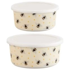 B&M Round Tubs 2pk - Bees -Kitchen Supplies Store 375966 2pk reuse and repurpose round tubs bee 5