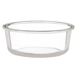 B&M Round Glass Food Containers With Bamboo Lid 2pk -Kitchen Supplies Store 376822 2 round glass food containers 3