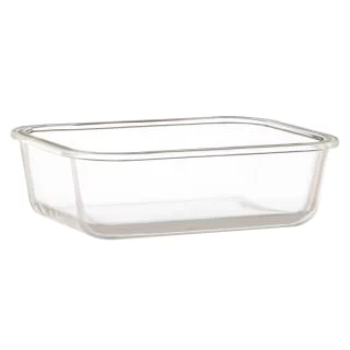 B&M Rectangular Glass Food Container With Bamboo Lid 5 B&M Rectangular Glass Food Container With Bamboo Lid - Image 3