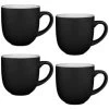 Simply Everyday Gloss Mugs 4pk - Black -Kitchen Supplies Store 380121 4pk simply everyday mugs black 3