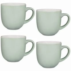 Simply Everyday Gloss Mugs 4pk - Sage