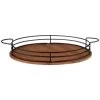 B&M Black Wire & Wood Serving Tray -Kitchen Supplies Store 380186 black wire and wood serving tray 2