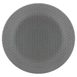 B&M Grey Embossed Dinner Plate 10.5"