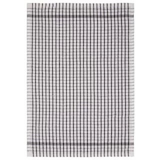 B&M Check Tea Towels - Black 3pk 5 B&M Check Tea Towels - Black 3pk - Image 3