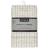 B&M Check Tea Towels - Sage 3pk -Kitchen Supplies Store 380309 3pk check tea towels sage