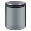 B&M Urban Paradise Small Smokey Glass Jar With Stainless Steel Lid -Kitchen Supplies Store 380533 smoked glass jar small