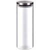 B&M Large Glass Cannister With Stainless Steel Lid -Kitchen Supplies Store 380548 glass cannister large 2