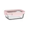 B&M Pink Glass Food Container - Small -Kitchen Supplies Store 380661 glass food container pink small 2