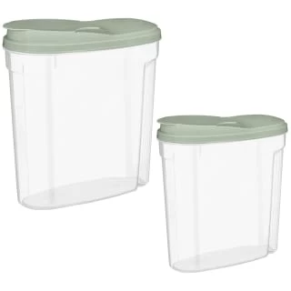 B&M Cereal Storage Container Set 2pk - Sage 3 B&M Cereal Storage Container Set 2pk - Sage