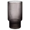 B&M Urban Paradise Smokey Ribbed Glass Tumbler - Grey -Kitchen Supplies Store 380933 smoked grey ribbed tumbler