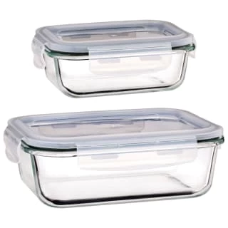 B&M Small Eco Glass Clip Lock Food Container 7 B&M Small Eco Glass Clip Lock Food Container - Image 5