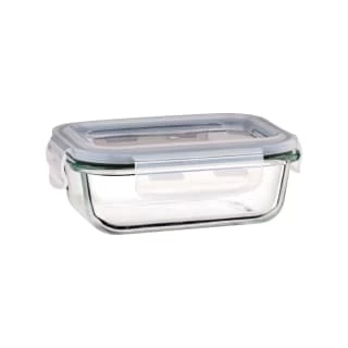 B&M Small Eco Glass Clip Lock Food Container 4 B&M Small Eco Glass Clip Lock Food Container - Image 2