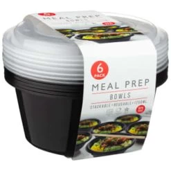 B&M Stackable Meal Prep Bowls 6pk