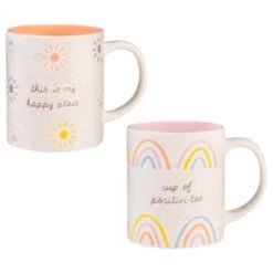 B&M Slogan Printed Mug - Cup Of Positivi-Tea -Kitchen Supplies Store 390182 slogan printed mug main