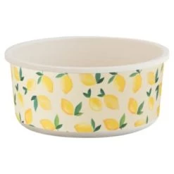 B&M Round Tubs 2pk - Lemons -Kitchen Supplies Store 392928 2pk reuse and repurpose round tubs lemon 2