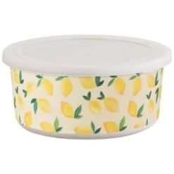 B&M Round Tubs 2pk - Lemons -Kitchen Supplies Store 392928 2pk reuse and repurpose round tubs lemon 4