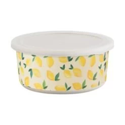 B&M Round Tubs 2pk - Lemons -Kitchen Supplies Store 392928 2pk reuse and repurpose round tubs lemon 5
