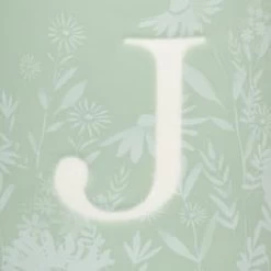 B&M Floral Alphabet Mug (Assorted) -Kitchen Supplies Store 394397 floral alphabet mug green j 2