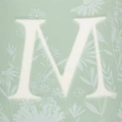 B&M Floral Alphabet Mug (Assorted) -Kitchen Supplies Store 394397 floral alphabet mug green m 2