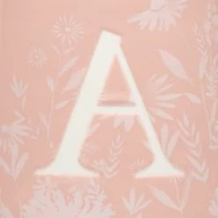 B&M Floral Alphabet Mug (Assorted) -Kitchen Supplies Store 394397 floral alphabet mug pink a 2