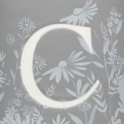 B&M Floral Alphabet Mug (Assorted) -Kitchen Supplies Store 394400 floral alphabet mug grey c 2