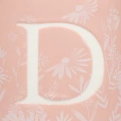 B&M Floral Alphabet Mug (Assorted) -Kitchen Supplies Store 394400 floral alphabet mug pink d 2