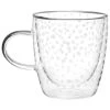 B&M Printed Double Wall Glass Mug - Spots -Kitchen Supplies Store 396479 printed double wall glass mug spots