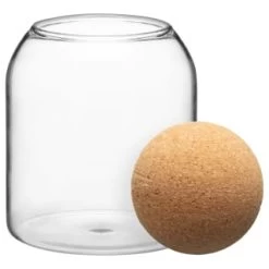 B&M Small Glass Jar With Cork Lid 7 B&M Small Glass Jar With Cork Lid -Kitchen Supplies Store 396483 small glass jar with cork lid 2
