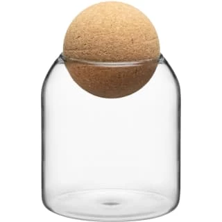 B&M Small Glass Jar With Cork Lid 3 B&M Small Glass Jar With Cork Lid
