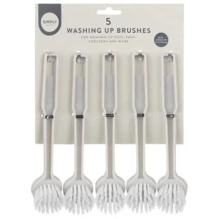 Simply Everyday Washing Up Brushes 5pk 3 Simply Everyday Washing Up Brushes 5pk