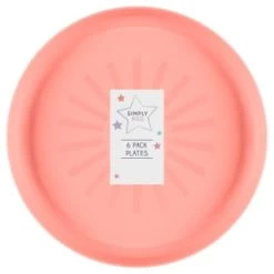 Simply Kids Colour Plates 6pk - Pastel -Kitchen Supplies Store 398569 6pk simply kids colour plates girls